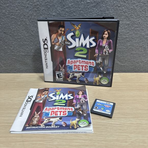 The Sims 2: Apartment Pets (Nintendo DS, 2008) Complete CIB - Tested & Working - Picture 1 of 5